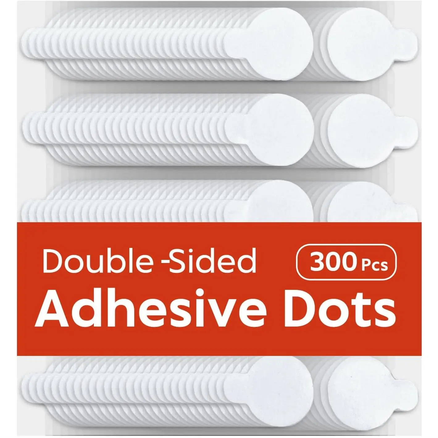 300 count Double Sided Dot Stickers Removable,0.8" Adhesive Putty Stickers,Adhesive Dots,Anti-Slip, Ideal for Scrapbook, Crafts & DIY(300, 20mm)