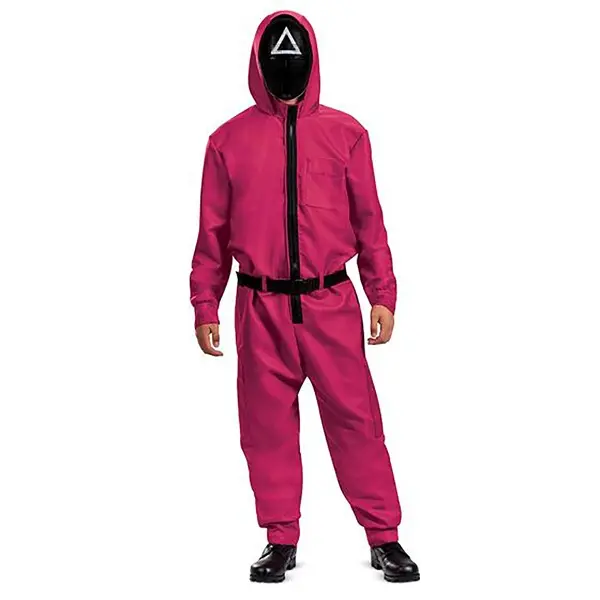 Squid Game Adult Triangle Guard Jumpsuit