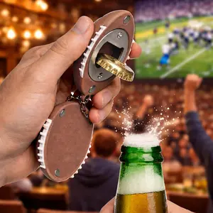 Tactical Football Bottle Opener – Keychain, Magnet & Game Day Must-Have