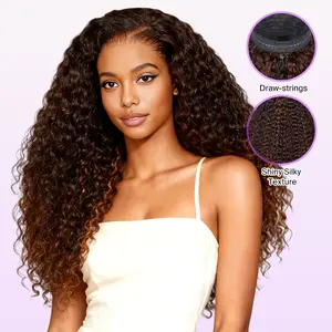 [Highlight Water Wave]Megalook 13x6 Glueless Lace Frontal  Wig Highlight 2P430 Water Wave 100% Virgin Human Hair