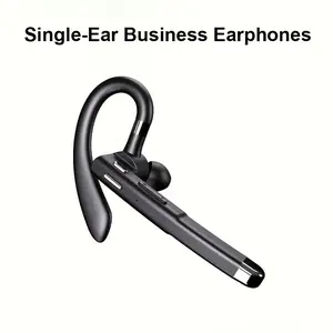 Wireless single-ear business earpiece, wireless earhook-style earpiece, featuring a noise-cancelling microphone, crystal-clear call quality and extended battery life; ideal for lorry drivers, business professionals, office use, commuting and making calls