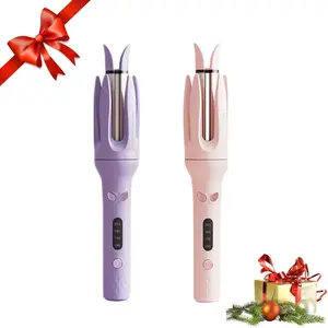 Fully automatic curling stick lazy curling tool,Automatic Hair Curling Iron,28mm Hair Curler,Negative Ion Automatic Hair Hair Curl Wand, 4 Modes Temperatures,2-Way Rotation,Anti-Scald,Anti-Tangle,Christmas Gifts Holiday Gift