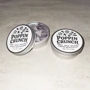 Poppin Crunch Sugar Free Mega Sour Candy Triangles