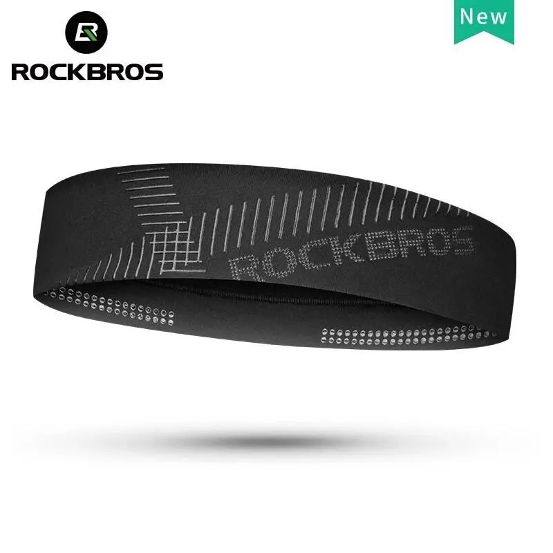 ROCKBROS Ice Silk Sports Headband - Quick-Drying, Breathable, Moisture-Wick Fitness Sports Accessory for Running/Cycling, Multifunctional Sweat Band