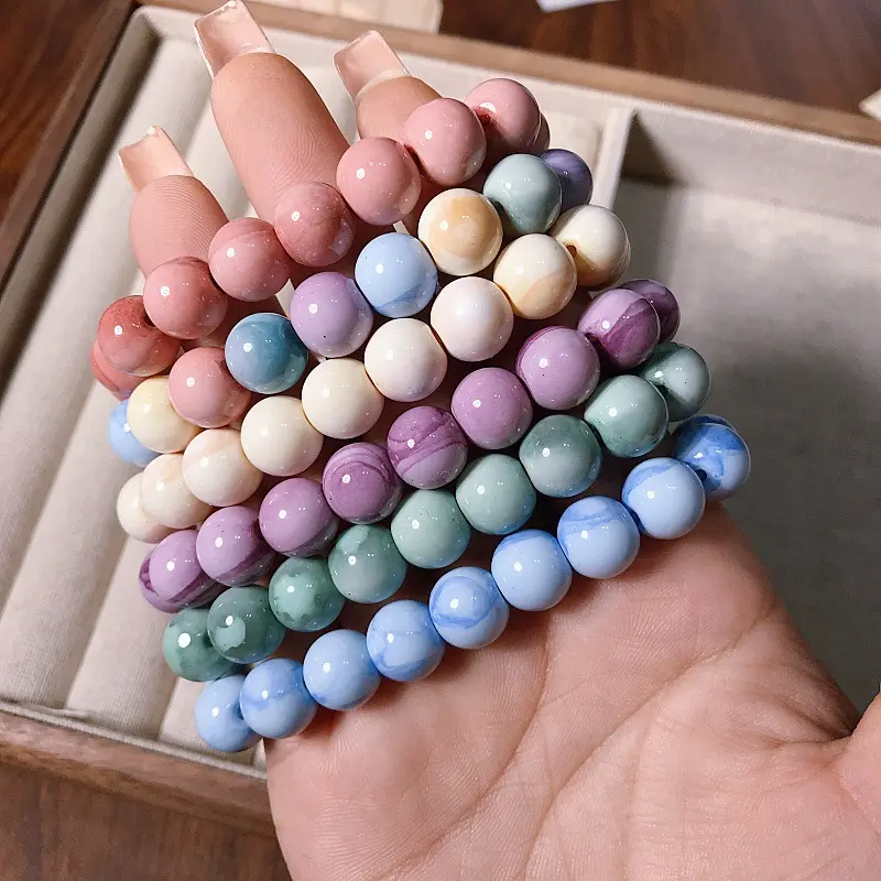 New Chinese-style ceramic bracelet for women: A unique, versatile and high-end ceramic bracelet accessory for summer New Chinese-style ceramic bracelet for women: A unique, versatile and high-end ceramic bracelet accessory for summer