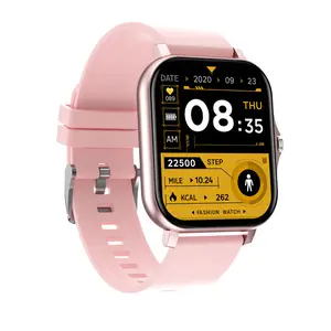 Women's 1.69 Inch Biometric Smart Watch - Rechargeable Fitness Wearable, Android Watch, Heart Rate Monitoring, IP67 Waterproof, Bluetooth Dual Model, Call Functions, Multi-Sport Mode, USB Charging (Party Gift)