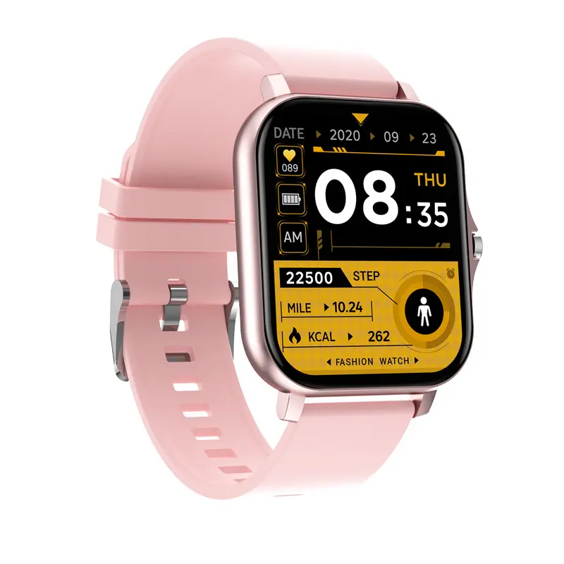 Women's 1.69 Inch Biometric Smart Watch - Rechargeable Fitness Wearable, Android Watch, Heart Rate Monitoring, IP67 Waterproof, Bluetooth Dual Model, Call Functions, Multi-Sport Mode, USB Charging (Party Gift)