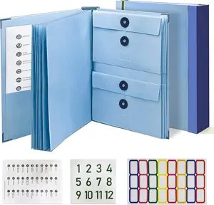 Accordion File Organizer Pocket Document Folder for Passports,Birth Certificates&Important Papers, A4 Size Fit,Expanding Design for Passports,Office&Home Storage
