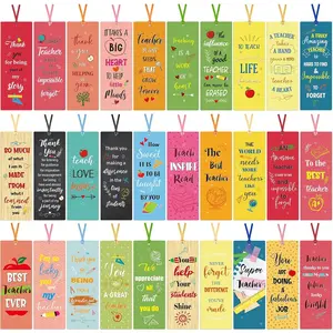 Teacher Appreciation Gifts-120 Pack Teacher Bookmarks Teacher Appreciation Gifts in Bulk Thank You Gifts from Students Christmas Teacher Gifts Graduation Gift Back to School Gift for Teachers Party Favors Classroom Reading