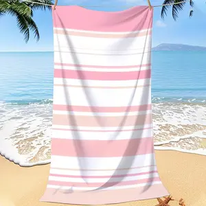 Soft Quick-Dry Beach Towel, 250gsm Microfiber, 70x140cm/90x180cm, High Absorbency, Soft Absorbent Towel, Portable Pool Towel, Large Sand Towel for Yoga, Camping, Gym, Travel