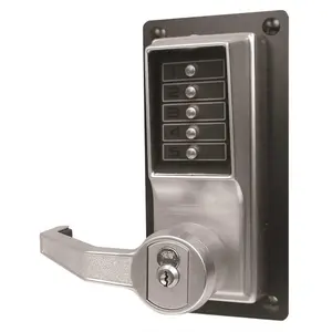 Kaba Access Control  Pb Lever with Keypass, Digital Key Lock, Electronic Code Lock, Backset 2-3/4"