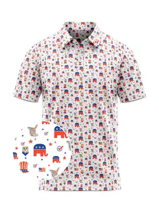 USA 250th Anniversary Golf Polo | Patriotic Declaration of Independence Shirt | Mens Casual Summer Outdoor Top