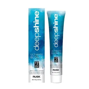RUSK DeepShine Ultimate Blonde Gentle Cream Lightener (4.58oz) - Haircare Lightening Product with Conditioning, Blonde Lifting, Marine Minerals, Moisturizer, Radiant Finish; Strand Test First