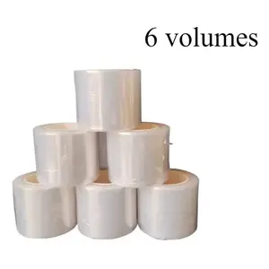 6pcs Tattoo Plastic Wrap Cover Preservative Film Tattoo Aftercare Semi-Permanent Makeup Accessory for Eyebrows and Tattoos - Beauty Tools Cling Film Tattoo Preservation Plastic Material Tattoo Supplies