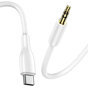 Aux Cord for Car, USB C to 3.5mm Headphone Jack Adapter Car Stereo Aux Audio Cable for iPhone 17 Air 16e 16 Plus 16 Pro 16 15 Pro Max 15 Plus 15 USBC to Home Stereo/Headphone/Speaker
