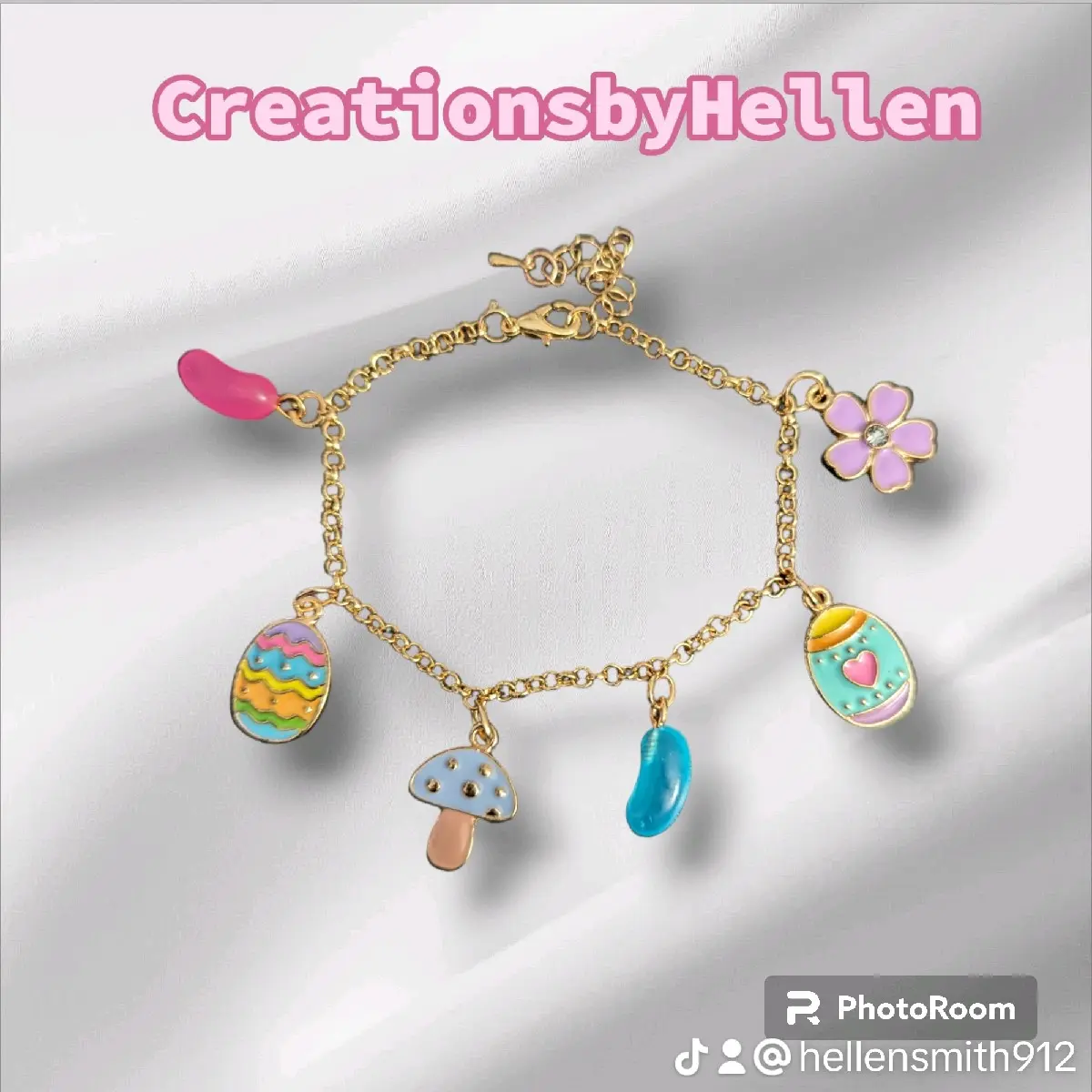 Easter charm bracelet