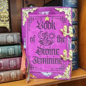 book of divine feminine handmade leather journal