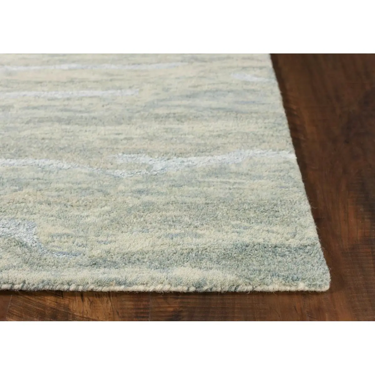 HomeRoots 375347 39 x 63 in. Seafoam Wool or Viscose Rug