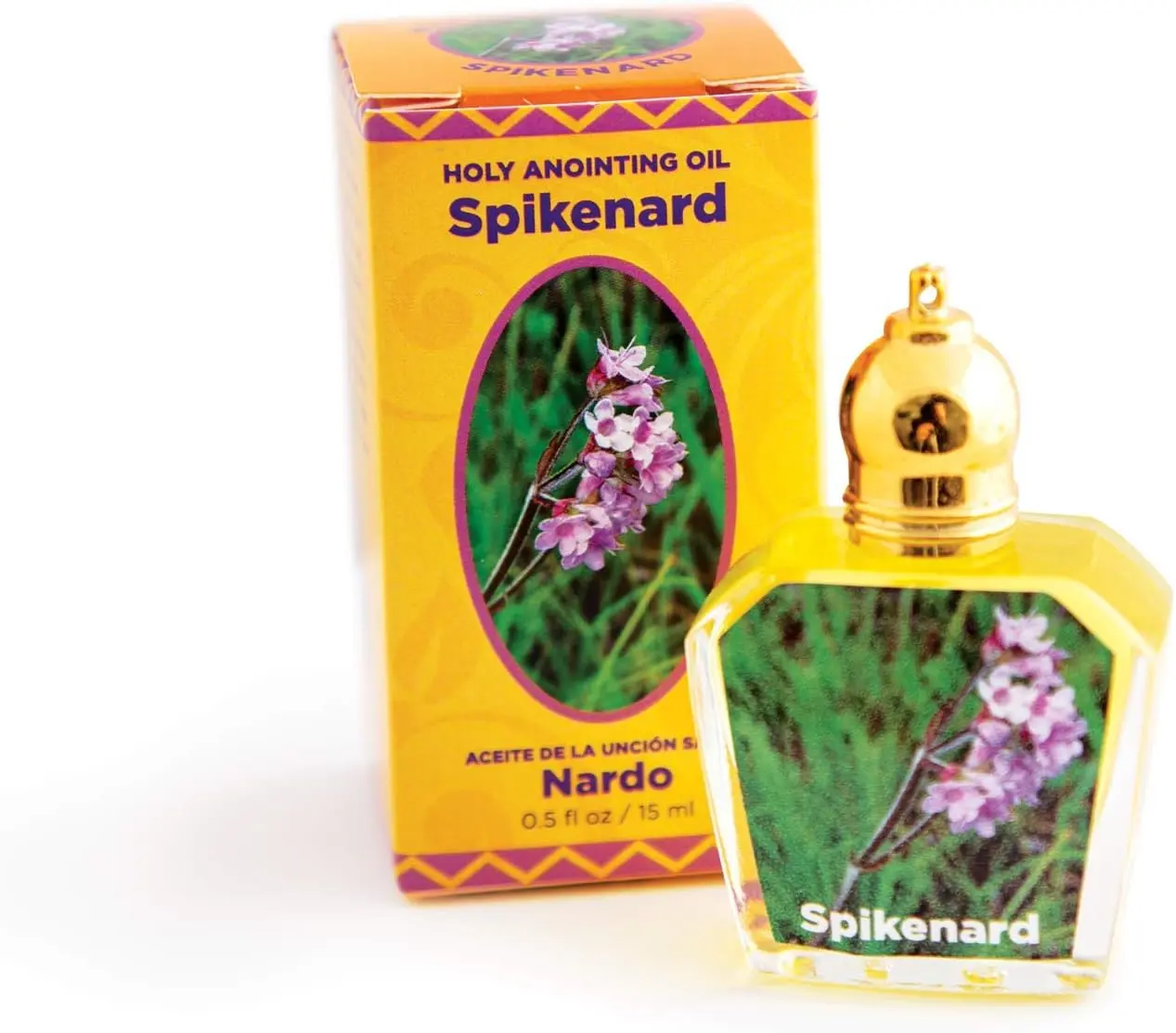 Holy Land Spikenard Aromatic Anointing Essential Oil - 0.5 oz Roller Bottle, Locally Sourced from Jerusalem Israel, Natural Oils for Health & Wellness Aromatherapy