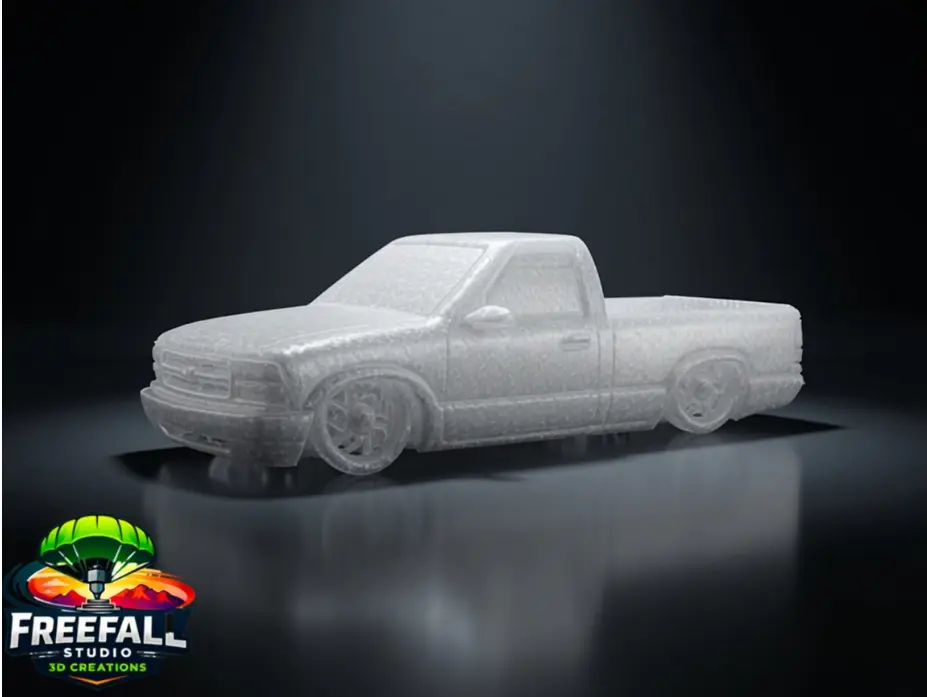 Minitruck-Chevy S10 Translucent and ready for custom neon glow