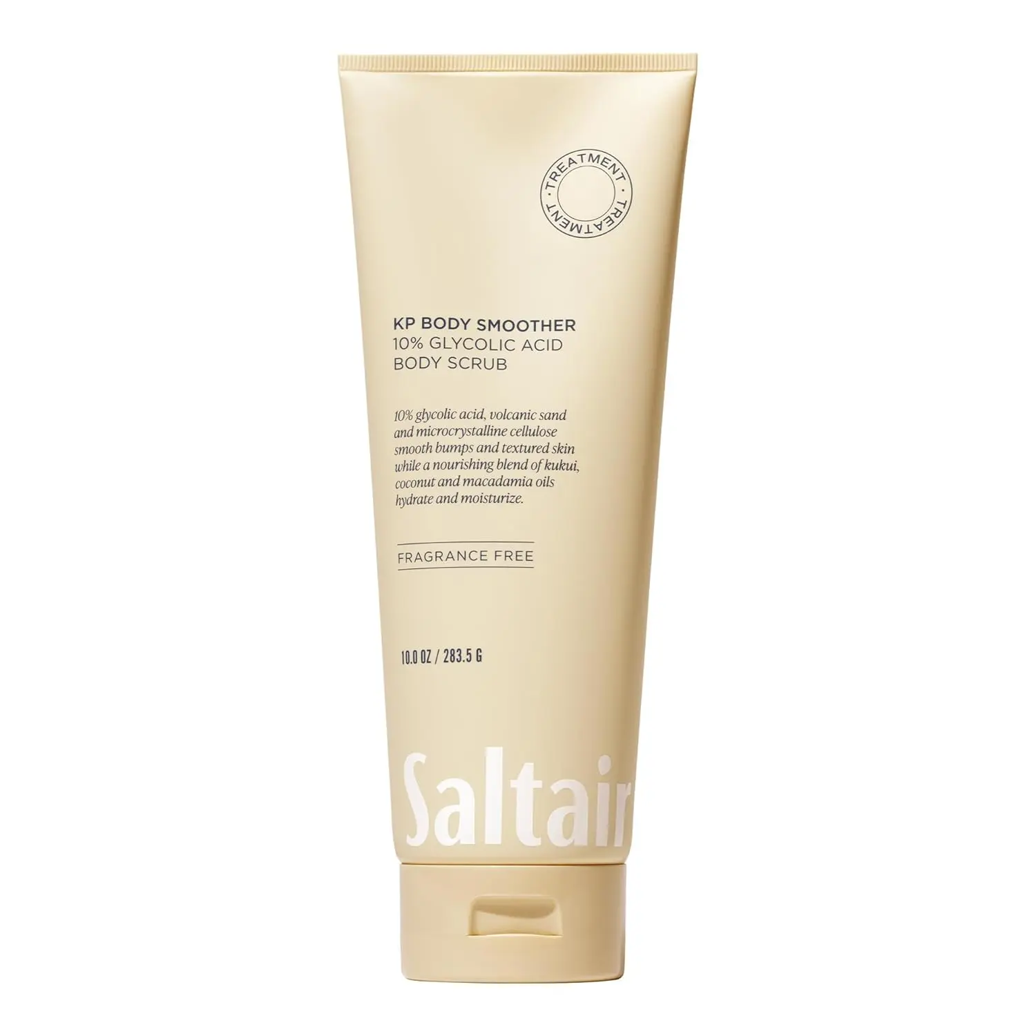 Saltair KP Body Scrub | 10% Glycolic Acid Bump Eraser Exfoliator | 10 oz | fruit exfoliating and physical exfoliants for rough-feeling areas and a smoother shower regimen