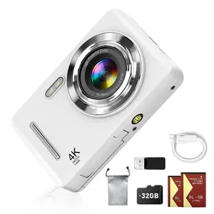 Beautiful Digital Camera, 64mp Photography, 16x Digital Zoom, Auto Focus, 2.8 Inch Screen, Portable Camera, Includes 32GB Memory Card, Compact Camera