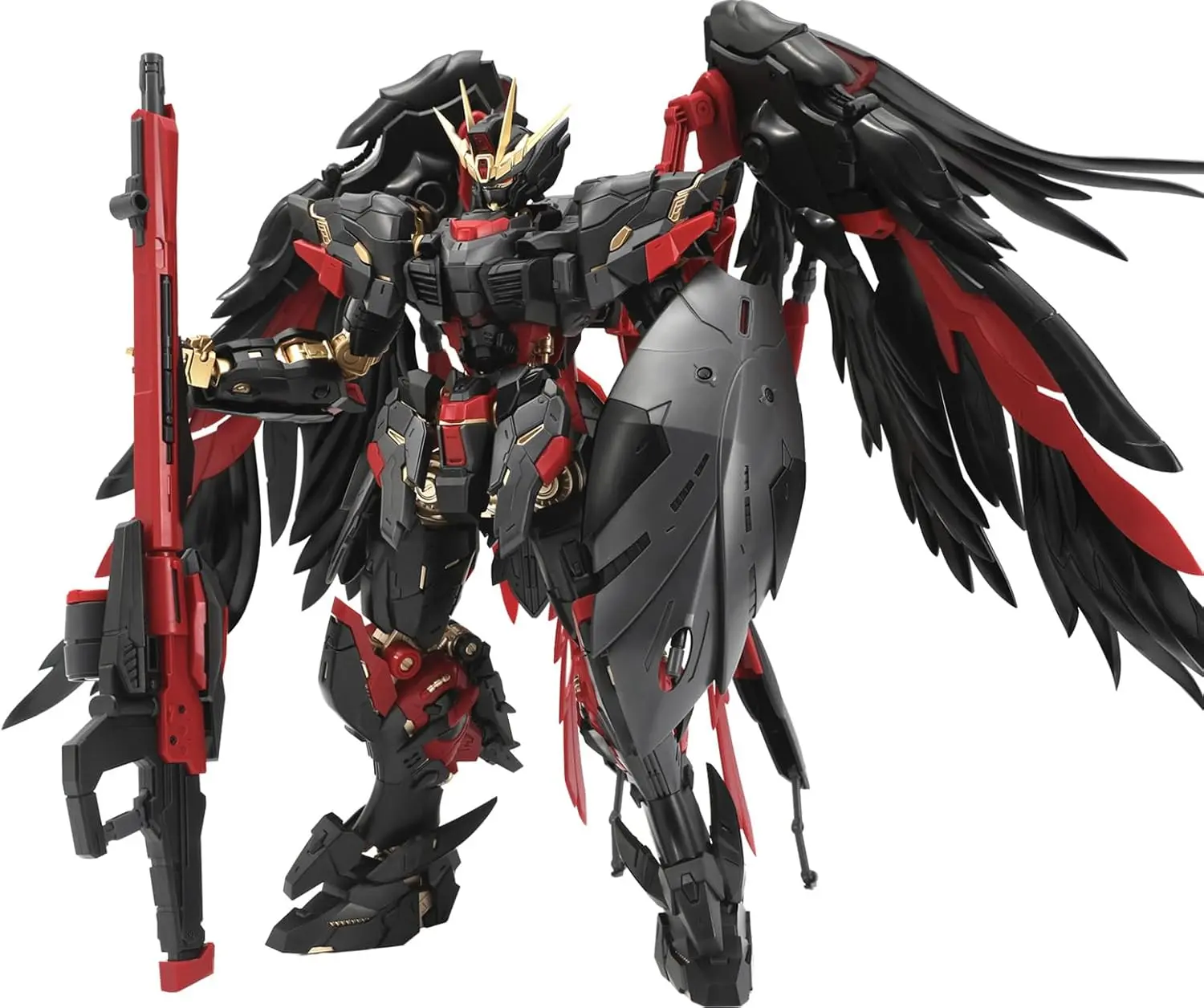 Funtasy Planet 1/100 Plastic Modern Mecha Model Kit - Oberon Night Angel Variant, Black-Red Champion Edition Gift for Adults model kit desktop decoration Ninja Collectible Figurine Figurine Collectibles