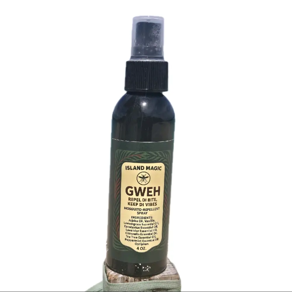 Island Magic GWEH Mosquito Repellent Spray - 4 oz Essential Oils Formula for Protection