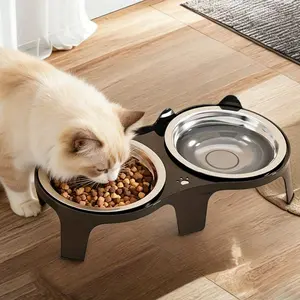 Large Capacity Stainless Steel Cat Food Water Bowl, Anti-Tip Design, Pet Feeding Bowl for Large Cats and Dogs, Stainless Steel Bowls
