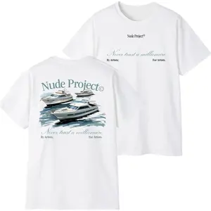 Nude Project Yacht T-Shirt – Premium Streetwear Tee, Casual Nautical Style 6U