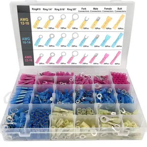 550 count  Heat Shrink Wire Connectors Kit, Automotive Electrical Connector Terminals Kit,  Fork Ring and Spade Crimp Connectors Assortment (22-10AWG)
