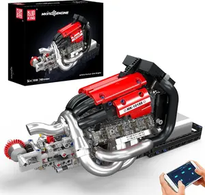 Mould King 10188 Technic Racing Engine Building Blocks Toy, 980 Pieces Engine Electric Motor Drive Clamping Blocks Construction Kit Toy Gift for Boys 14+