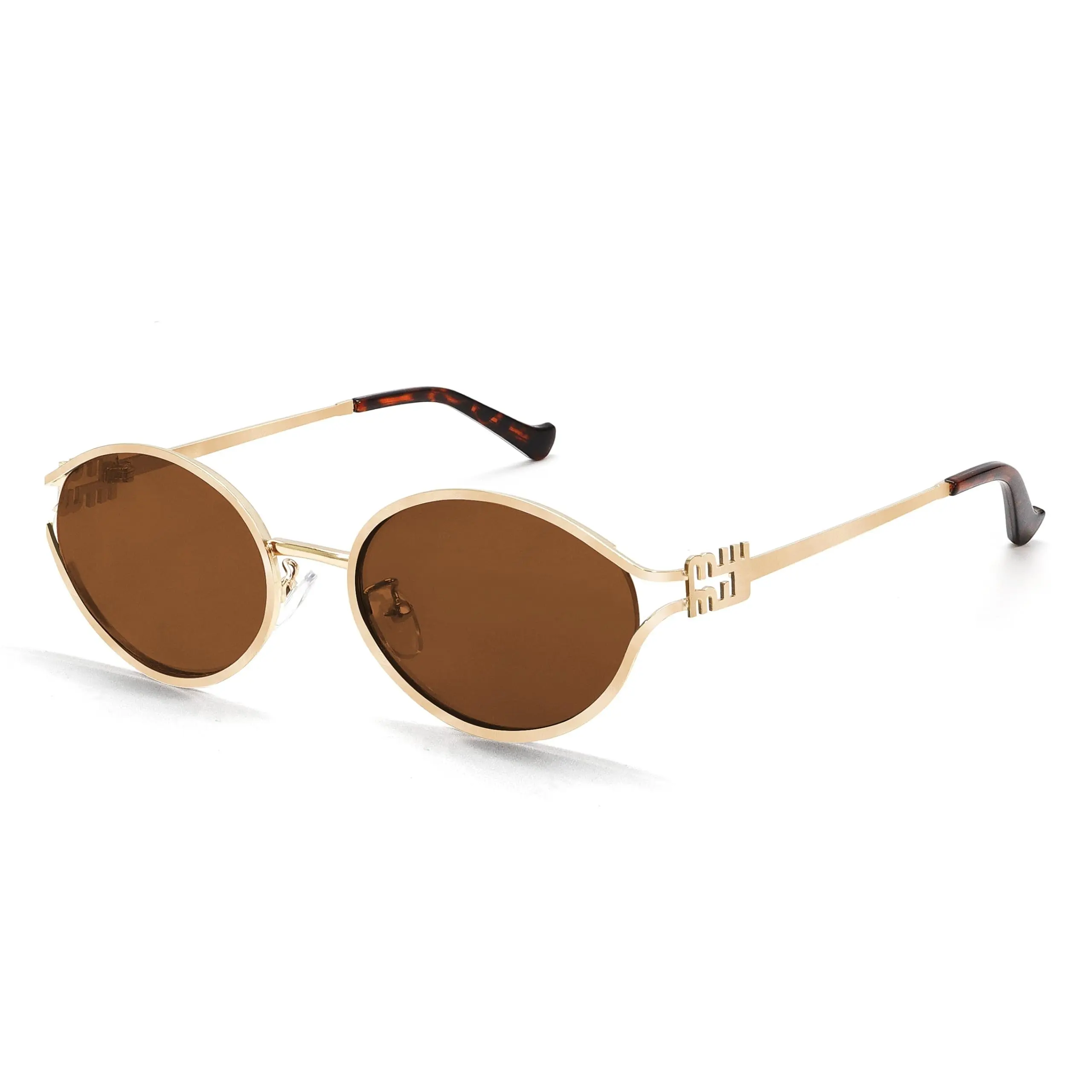 Women's 90s Aesthetic Mini Oval Sunglasses, Lightweight Alloy Frame, UV Protection, Anti-Slip Material, Trendy Sunnies for Women, Ideal for Daily Going Out, Sunglasses For Women, Womens Sunglasses