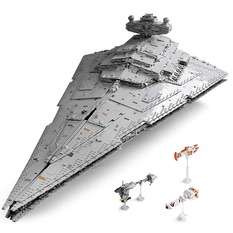 Imperial Star Destroyer Building Block Brick Kit, Unisex Buildable Blocks Spaceship Model for Collectibles & Gifting, Buildable Blocks Kit