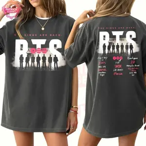 Arirang Tracklist The Kings Are Back Shirt, Bangtan 2026 Album Songs Concert Tee, Merch Gift for Kpop Fan, Gift For Him, Gift For Her. T37