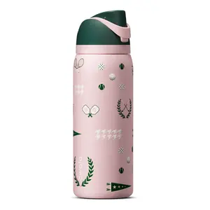 [FREESHIP] Owala Weekender 32oz FreeSip Water Bottle – Blush Pink Sports Tumbler, Vacuum Insulated Stainless Steel Leakproof Bottle for Women, Gift for her