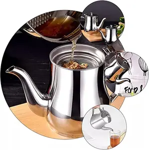 50oz Stainless steel oil bottle,household oil storage,filter,oil separator,multi-purpose condiment bottle,non-stick oil bottle,large capacity,Stainless Steel Oil Storage Pot for Storing Frying Oil and Cooking Grease for Father's Day,BBQ&Outdoor