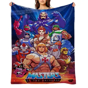 He-Man-and-the-Masters-of-the-Universe-Season-Flannel Throw Blanket for Girls Boys- Ultra Soft, Anti-Shrink & Wrinkle-Resistant ,Quick-Dry, Machine Washable Cozy Throw ,Perfect Gift for Kids Adults A-42