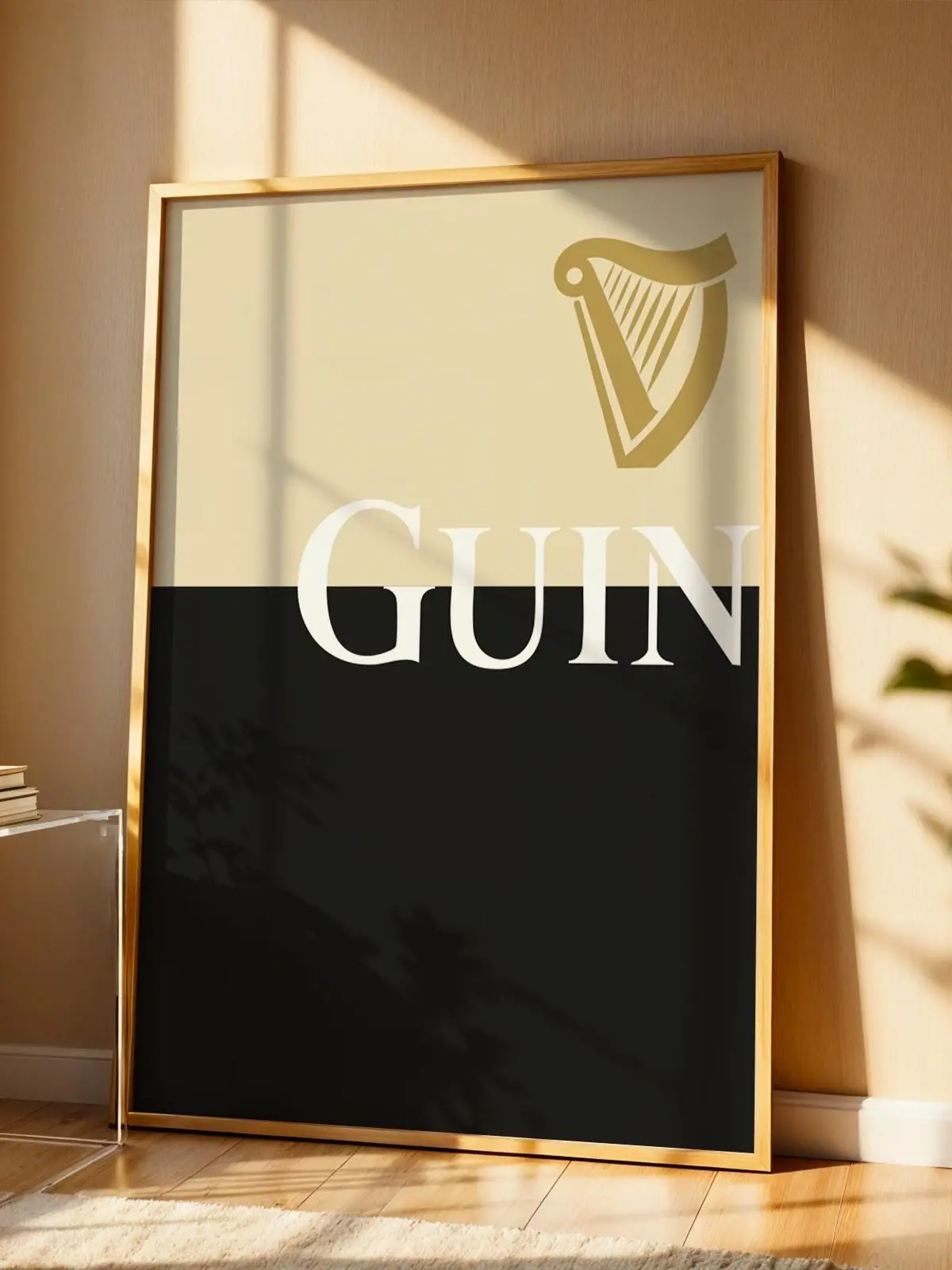 Guinness Split the Guin Print, Wall Art, Kitchen Prints, Beer Drink Poster, Irish Stout Wall Art, Beer Poster, Vintage Guinness Print