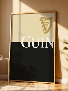 Guinness Split the Guin Print, Wall Art, Kitchen Prints, Beer Drink Poster, Irish Stout Wall Art, Beer Poster, Vintage Guinness Print