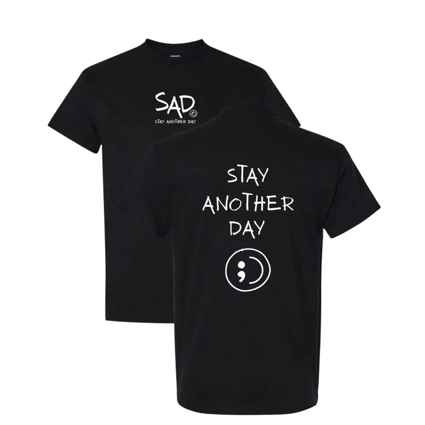 Stay Another Day OG Screen Printed Cotton T-Shirt Menswear Top Original Tshirt Streetwear Casual Crewneck Tee Shortsleeve Fashion Round Neck