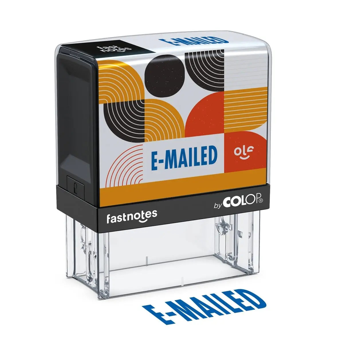 Colop USA LLC 168984 Rubber Fastnotes Paper Crafts Stamps - Blue, E-MAILED Delivery, Warehouse Business Automatic Notary Supplies