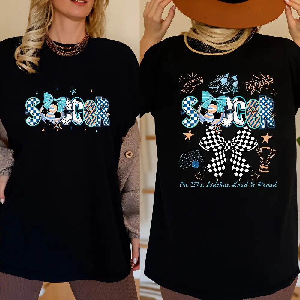 Soccer Lover shirt, Mom Soccer Shirt, Gift for Soccer Mom, Soccer Fan Gifts, Soccer Mama T-shirt, Doodle soccer shirt retro soccer shirt