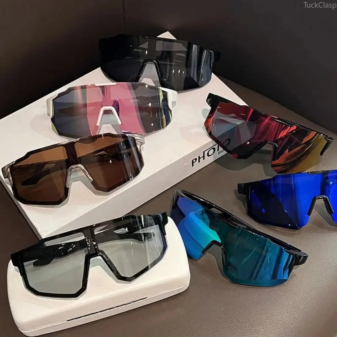 7-Pack Outdoor Sports Cycling Sunglasses for Men and Women, Windproof Large Frame Slim Shades in European and American Style, Colorful Protective Eyewear for Sun Protection, Fishing, Travel, and Cycling,summer sport sunglass