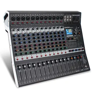 Professional 12-Channel Bluetooth Audio Mixer | USB Studio Sound Board with 48V Phantom Power |99 DSP Effects Processor for PC Recording, Streaming & Podcasting | XLR, RCA Interface for DJs and Musicians  smartphone Bluetooth