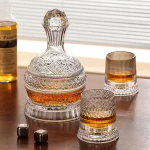 1.6LRotating wine decanter, household rotating non-spill wine dispenser, wine glasses, wine accessories, rotating wine aerator