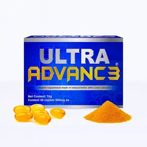 Ultra Advance Blue – Omega-3 & Turmeric Supplement | 30 Vegan Capsules | Non-GMO