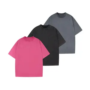 Oversized Retro Street Style Pure Cotton T-shirt Solid Color Unisex Summer Top Loose Round Neck Comfortable Soft Breathable Black Friday  Christmas Gift Set Spring Declaration T-shirt