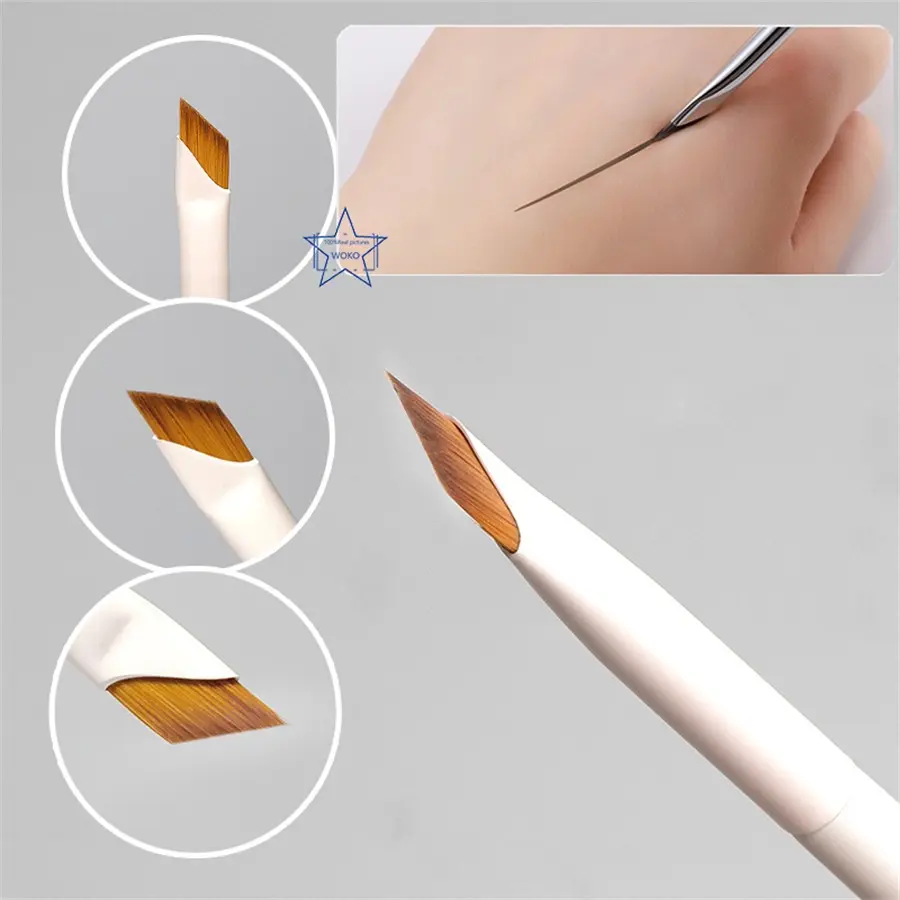 Upgrade Blade Eyeliner Brush, Ultra Thin Fine Angle Flat Eyebrow Brush, Eyebrow Angled Brush, Under Eye Makeup Brushes, Precise Detail Brush, Cosmetics Brush, Makeup Brush Tool