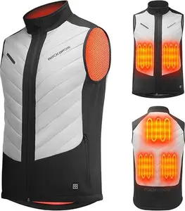 ROCKBROS Heated Vest for Men and Women,Smart Electric Heating Vest Rechargeable,Battery Not Included